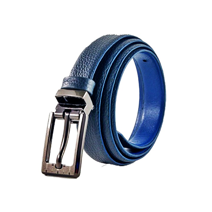 Thắt lưng nữ da bò Huy Hoàng 2,5P màu xanh đậm HP5119