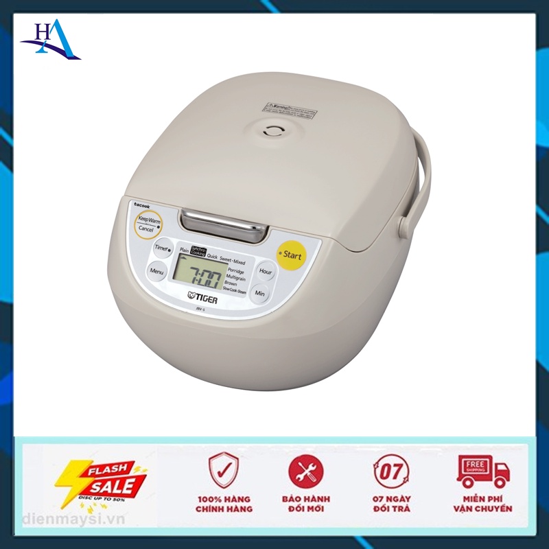 Nồi cơm điện tử Tiger 1 lít JBV-S10W (Miễn phí giao tại HCM-ngoài tỉnh liên hệ shop)