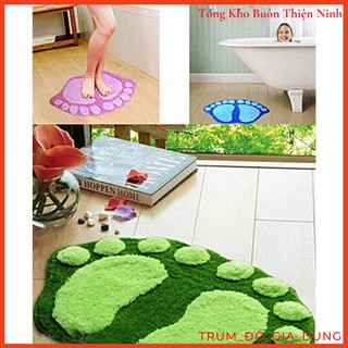 Thảm Lau Chân Hình Bàn Chân Siêu Thấm