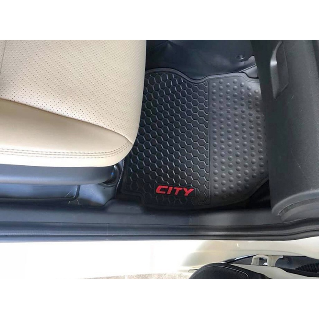 Thảm sàn, thảm lót sàn cao su 3D Cao cấp dành cho xe Honda City 2014 đến nay