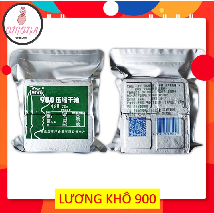 Lương khô 900 ba sao - phong bánh 200gr có 4 bánh lương khô