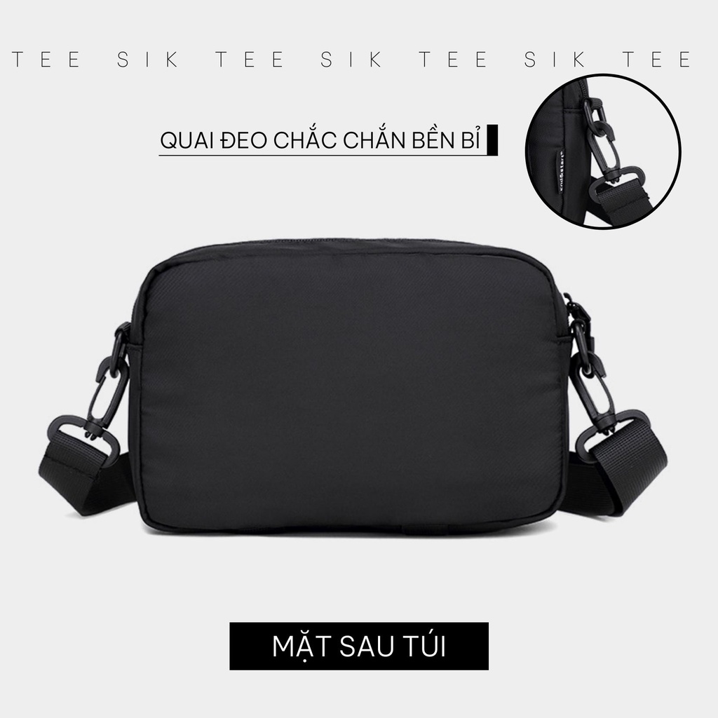 Túi đeo chéo nam CHỐNG NƯỚC TEE SIK túi đeo nam nữ unisex cá tính thời trang nhiều ngăn đựng điện thoại TS34