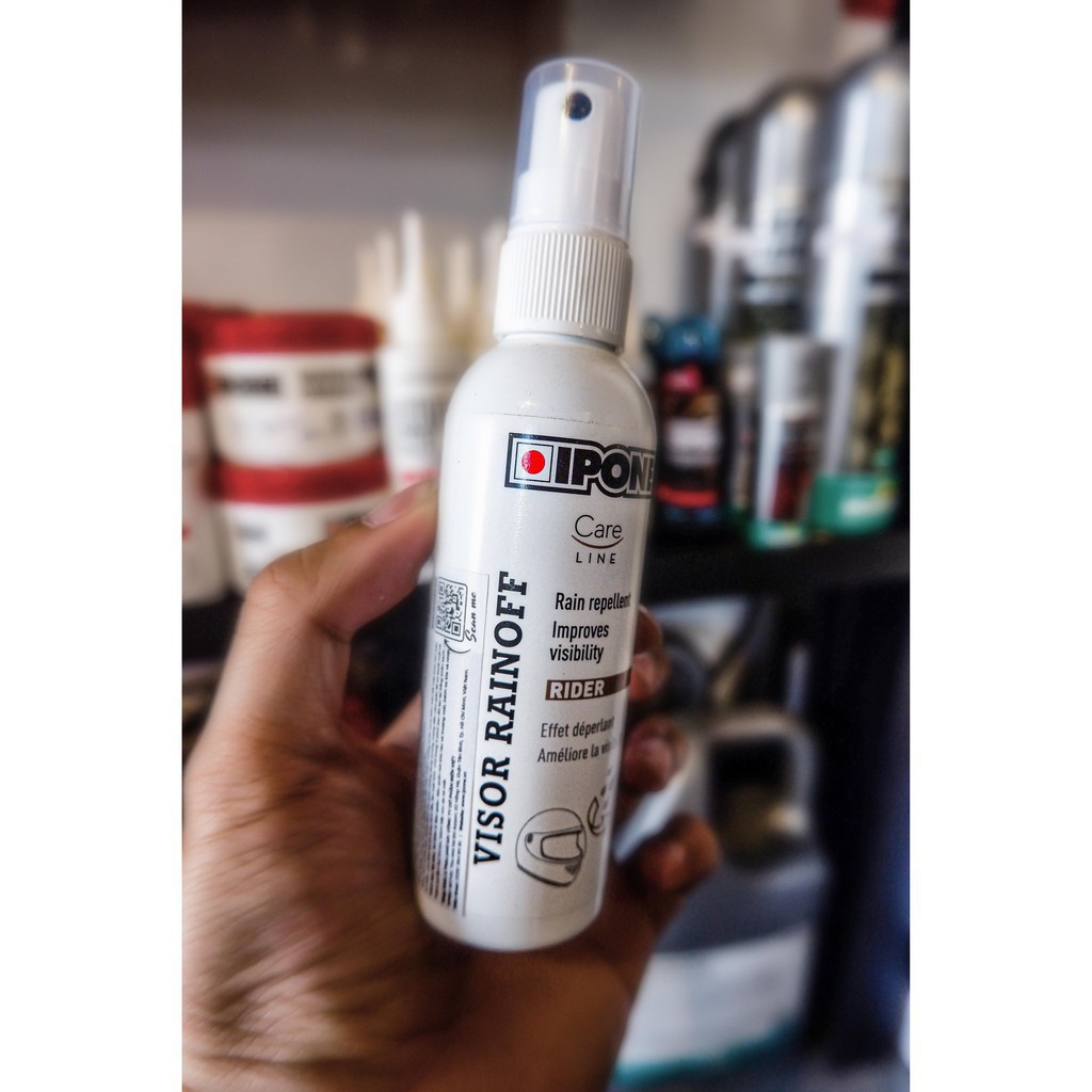Chai Xịt Chống Bám Nước Kính Mũ Bảo Hiểm - VISOR RAINOFF IPONE - Hàng chính hãng