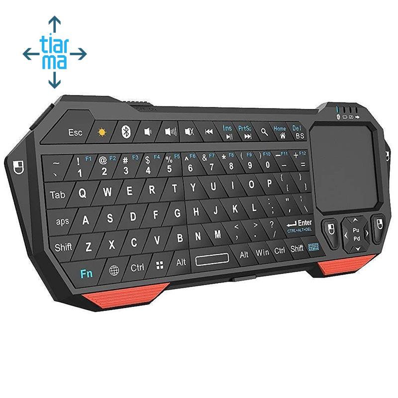 Mini Wireless Bluetooth 3.0 Keyboard Keypad with Touchpad for PC Laptop Smart TV Projector Compatible with IOS Android Windows