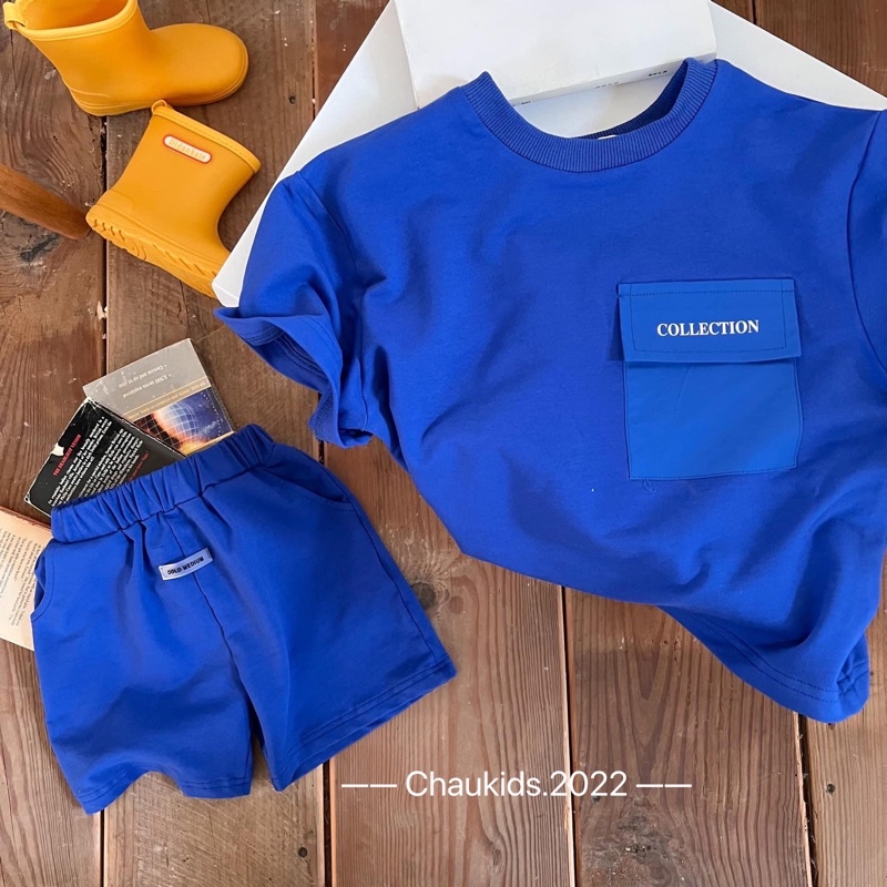 Xả  Bộ collection cotton cho bé trai 20-30kg