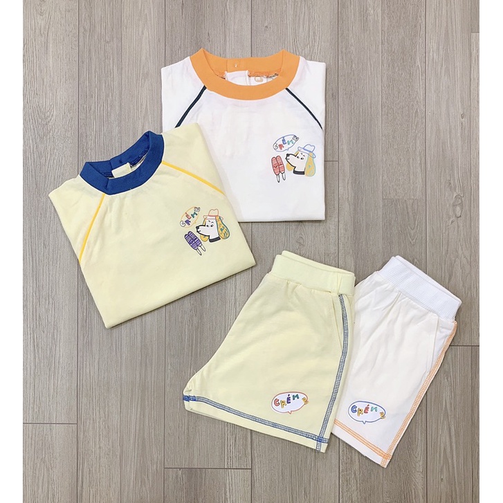 Bộ Milkmile logo chú chó- HÀNG SALE KO ĐỔI TRẢ