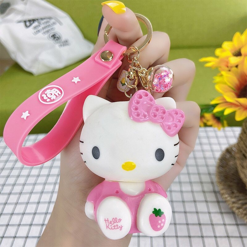 Móc Khoá Hoạt Hình Kèm Chuông Kittyy Cực Cute
