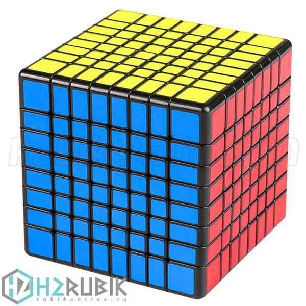 MFJS MF8 8x8 Rubik 8x8 màu đen dán giấy