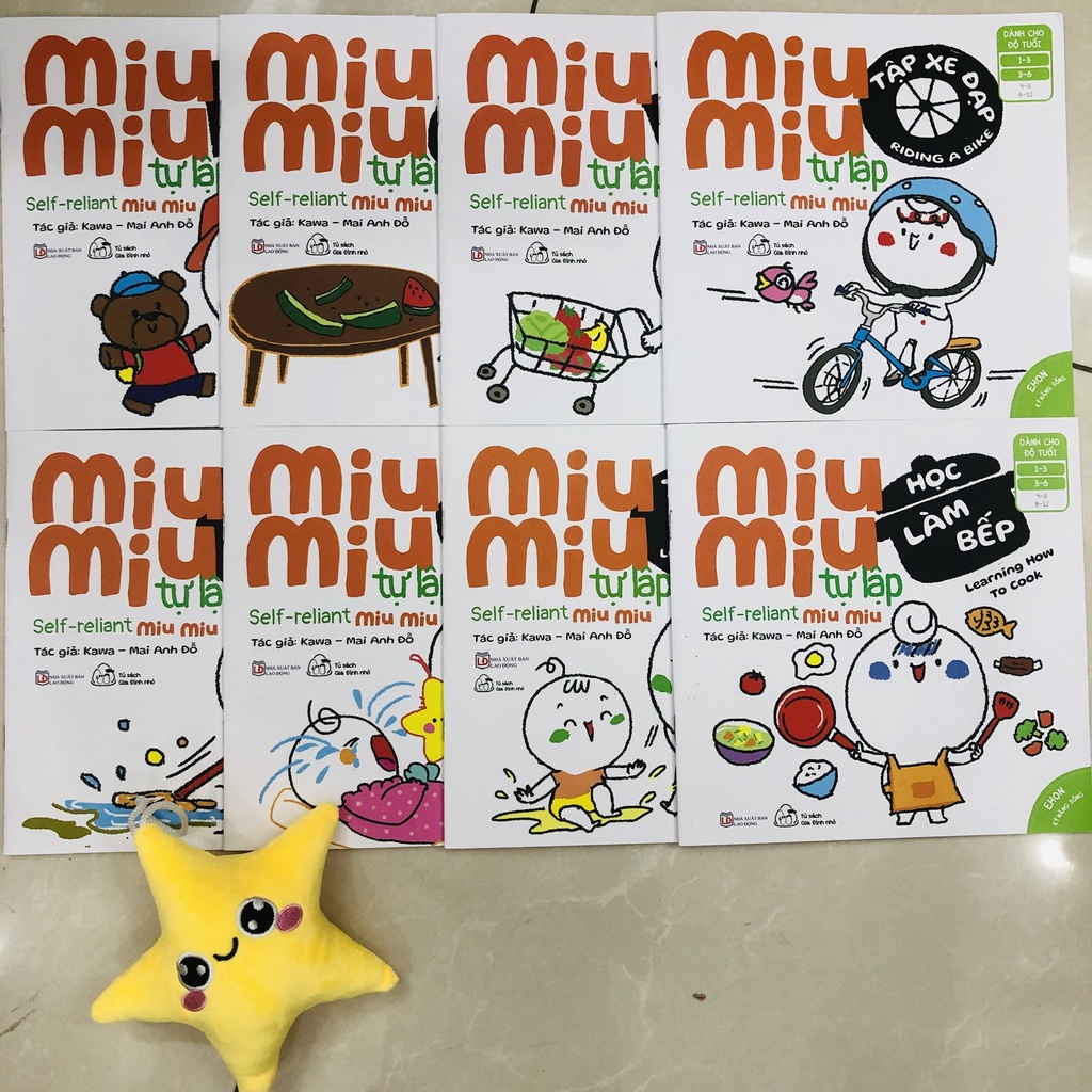 Sách Ehon Miu Miu Tự Lập Phần 2 Song Ngữ Anh Việt - Muki