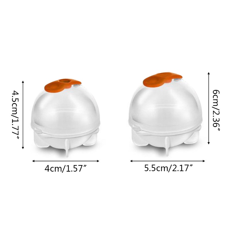 Set 4 Khuôn Làm Đá Hình Cầu Cho Rượu Whiskey