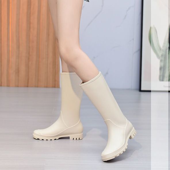 Ủng Đi Mưa Cổ Cao Đế Mềm Chống Trượt Chống Thấm Nước Dành Cho Người Lớn
