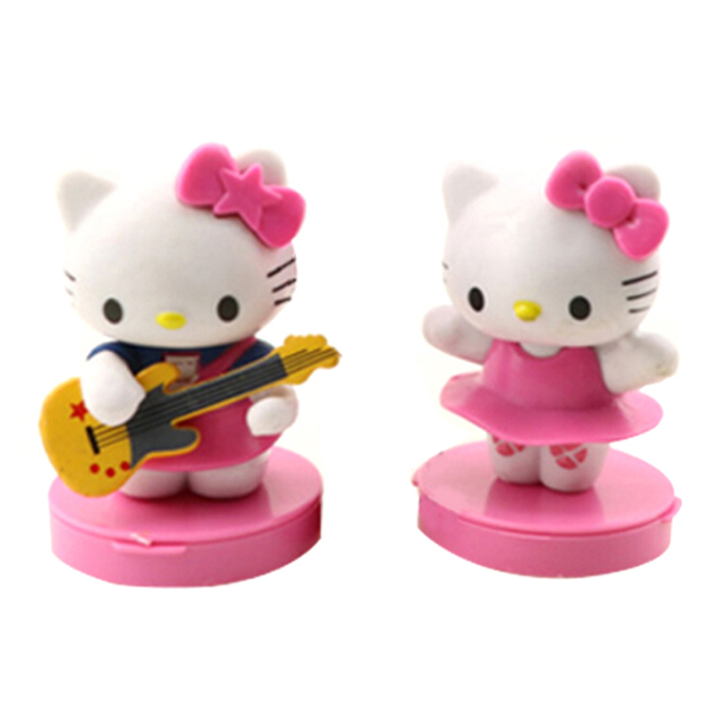 Set 8 Mô Hình Nhân Vật Hello Kitty Dễ Thương Dùng Để Trang Trí Bánh Kem