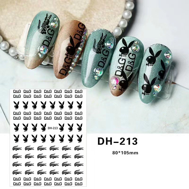 Sticker dán móng mẫu bướm gấu hottrend