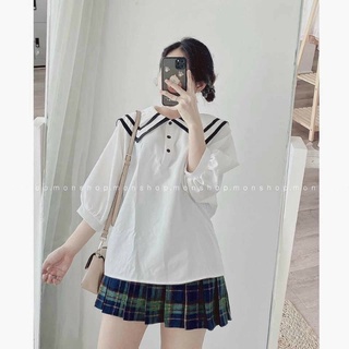 Áo sơ mi thủy thủ kèm ảnh thật