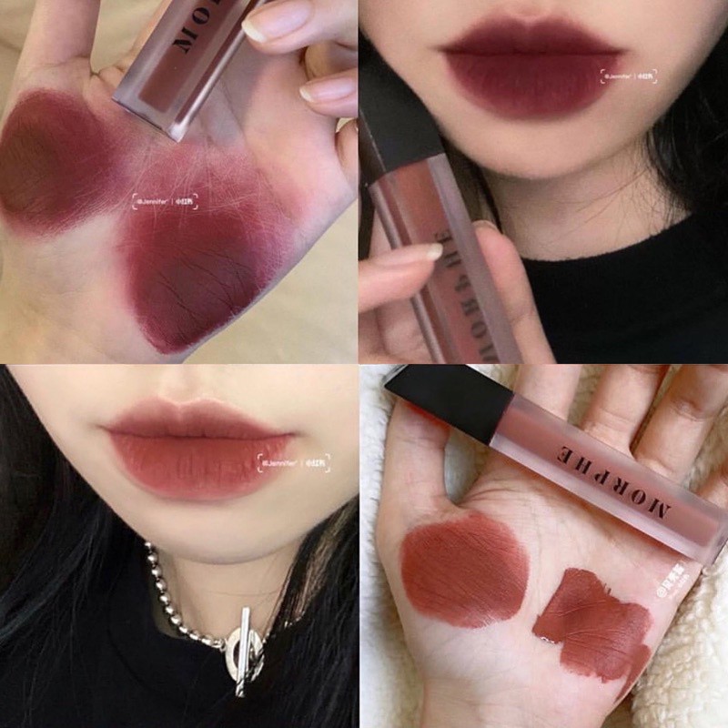 Morphe Son Kem Lì Morphe Matte Mat Liquid Lipstick màu Peanut, Nibble (Sale 50%, Bill Mỹ)