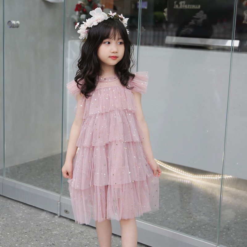 Đầm xòe công chúa xinh xắn cho bé gái