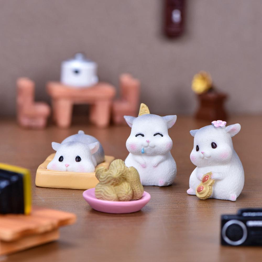 Đồ trang trí Chuột Hamster Hoạt Hình Trang Trí Tiểu Cảnh DIY