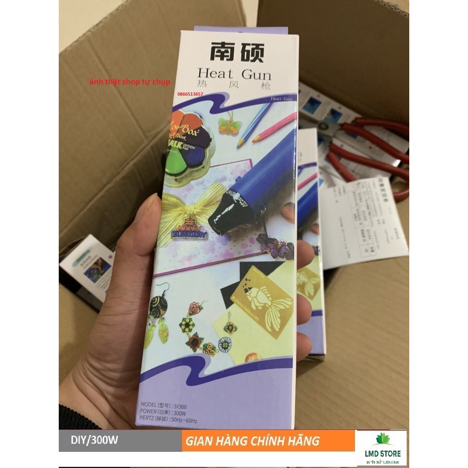 Máy khò nhiệt, thổi hơi nóng mini cầm tay HOT AIR GUN