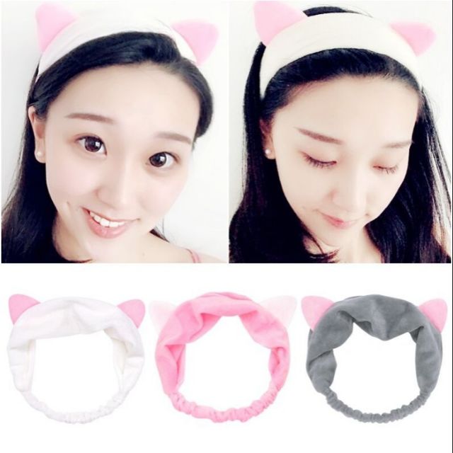 Băng đô vải màu hồng PKT2