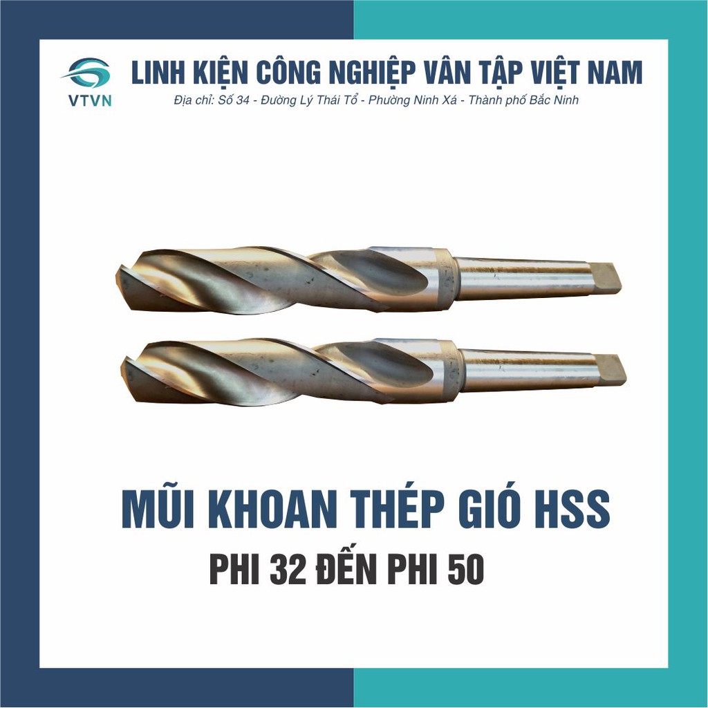 Mũi khoan 32-50mm bằng thép gió HSS đa dụng chất lượng cao