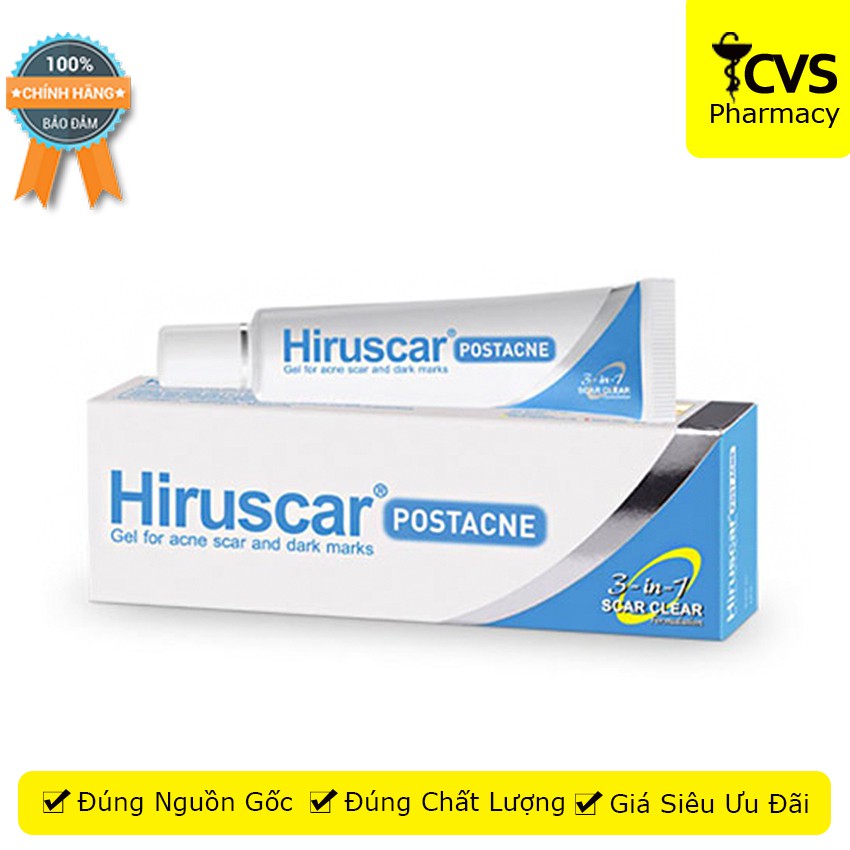 Hiruscar Post Acne gel 5g - Cải Thiện Mờ Sẹo - cvspharmacy