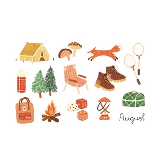 Set sticker không dính chủ đề theo tháng