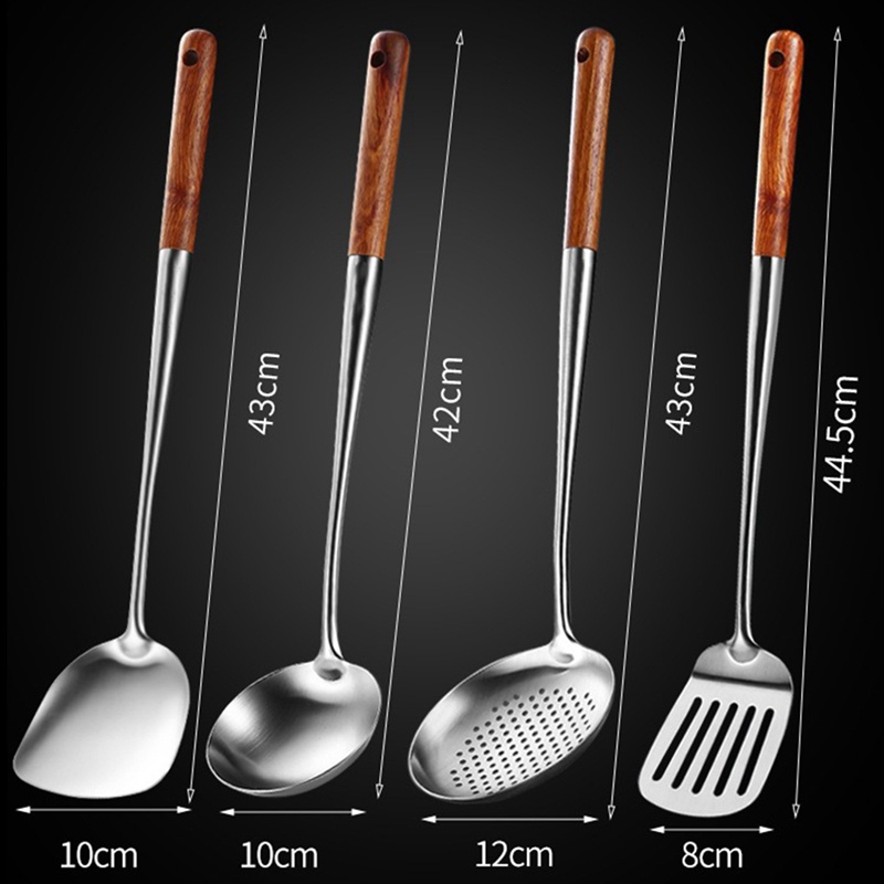 Muỗng Xới Cơm Bằng Thép Không Gỉ Cán Dài Tiện Lợi