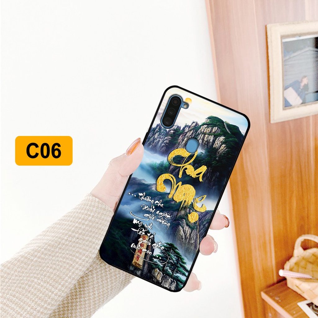 Ốp lưng Samsung A11 - Samsung M11 in hình phong cách chữ thư pháp cha mẹ, tài lộc