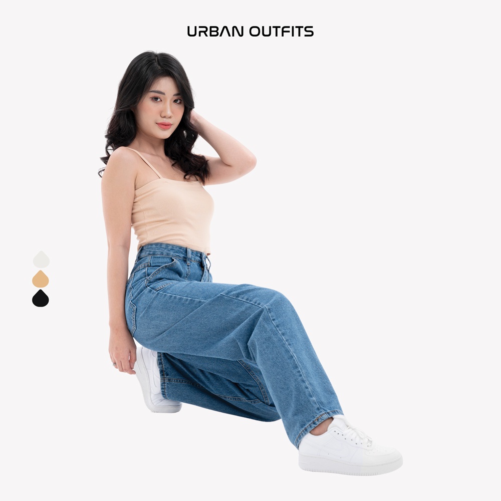 Quần Short Jean Nữ URBAN OUTFITS Dáng Regular Chất Vải Denim Wash Kỹ Không Loang Màu QJR100
