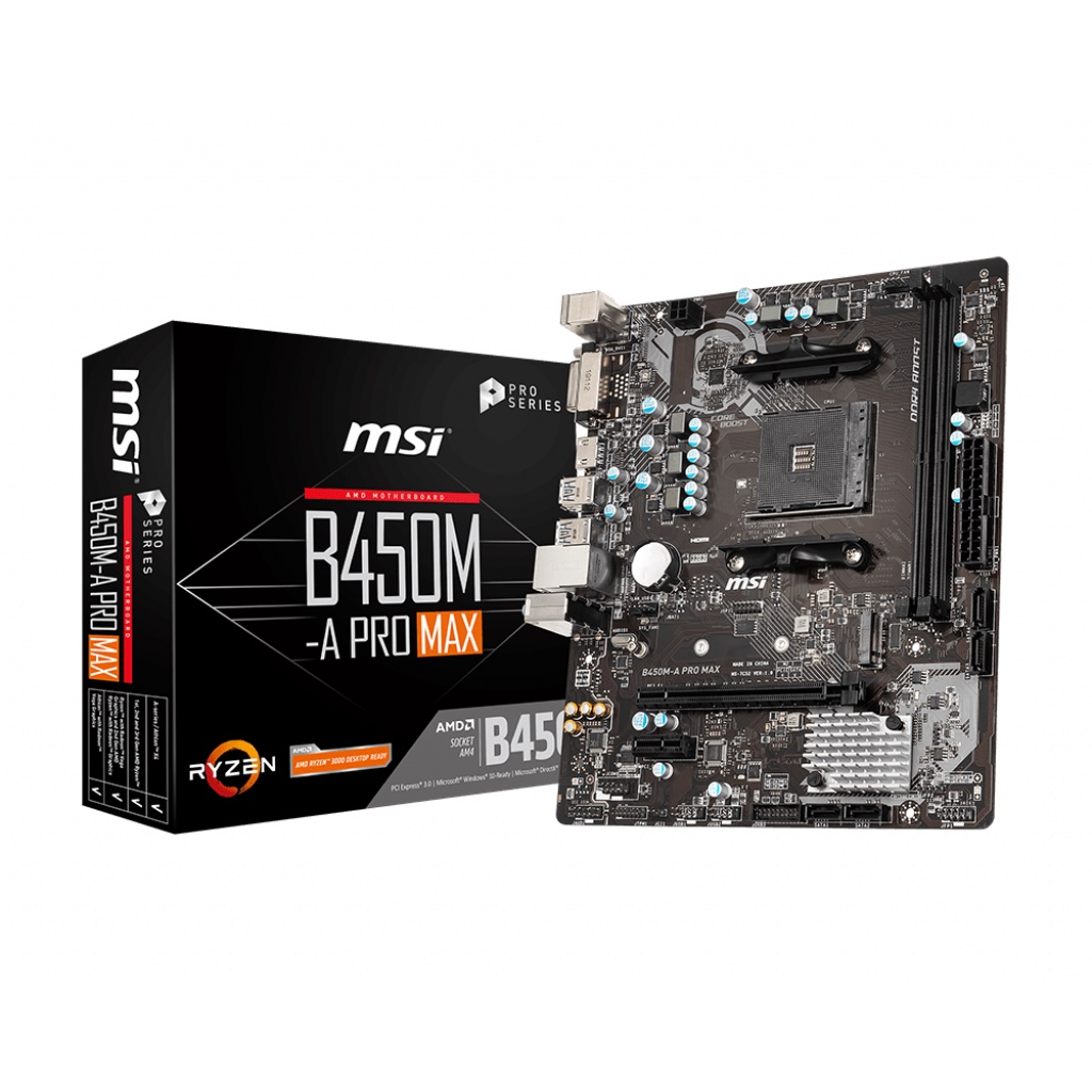 Mainboard MSI B450MA Pro Max mới chính hãng bảo hành 36T