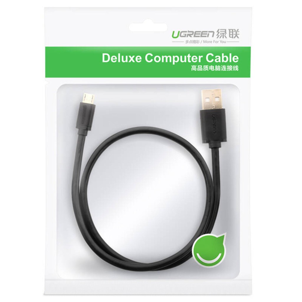 Dây Micro USB 2.0 sang USB 2.0 độ dài từ 0.25-3m UGREEN US125