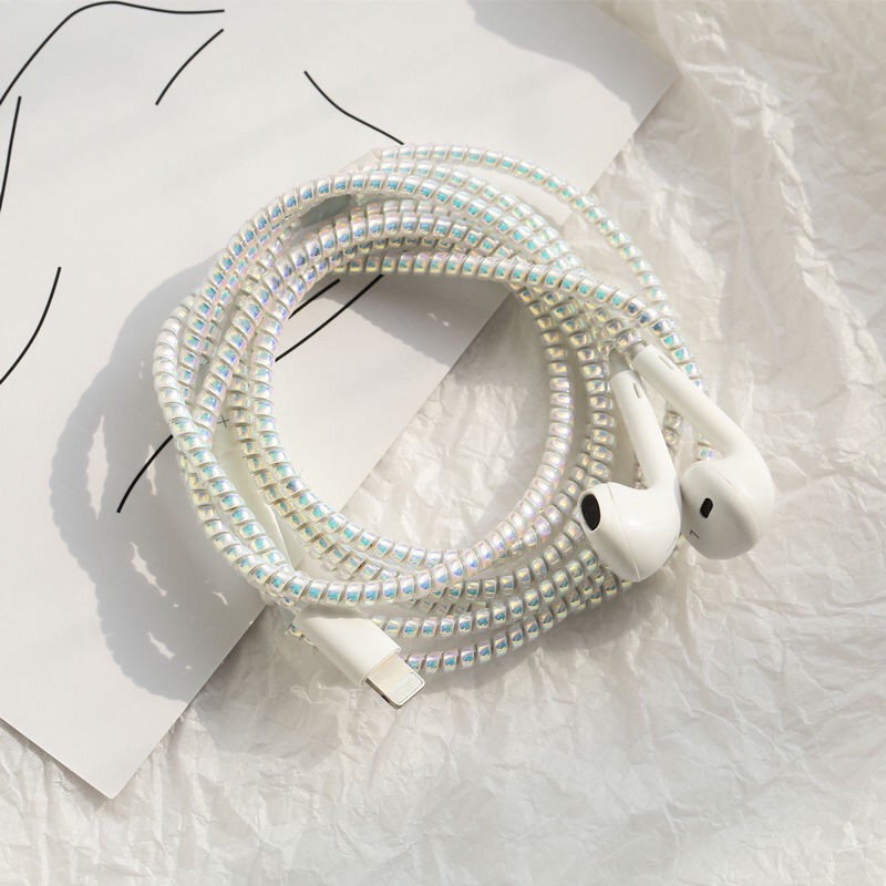 Dây nhựa quấn bảo vệ dây cáp dữ liệu USB thích hợp cho điện thoại dài 1.55m