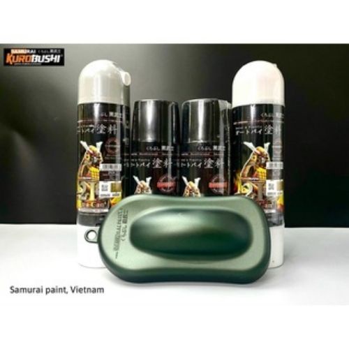 Sơn xịt Samurai Kurobushi - Màu xanh rêu Y9393  chuyên dùng cho xe máy
