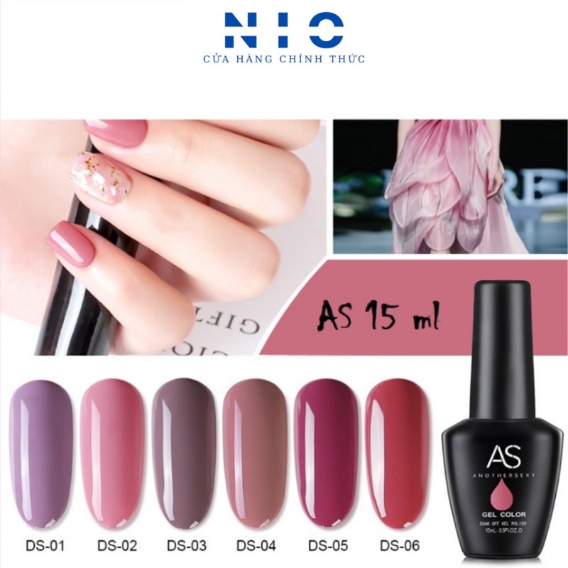 Sơn gel AS cao cấp mã DS ( chai đen )