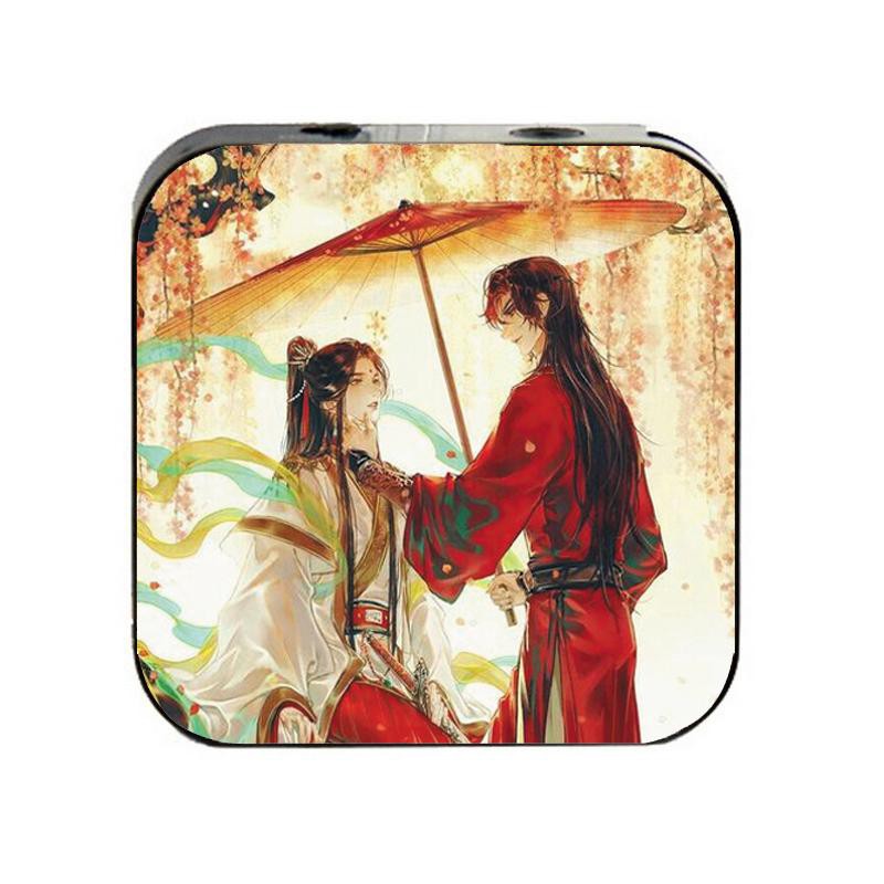 Máy nghe nhạc mp3 IN HÌNH Thiên Quan Tứ Phúc cầm tay mini tặng tai nghe cắm dây có mic và dây sạc anime chibi