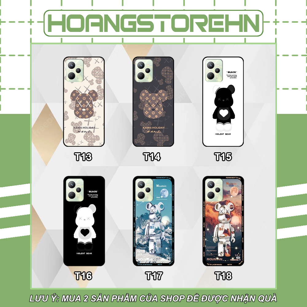 Ốp Realme C35 / Narzo 50A Prime in hình họa tiết Mountain, Be@rbrick dễ thương (T13 - T18)