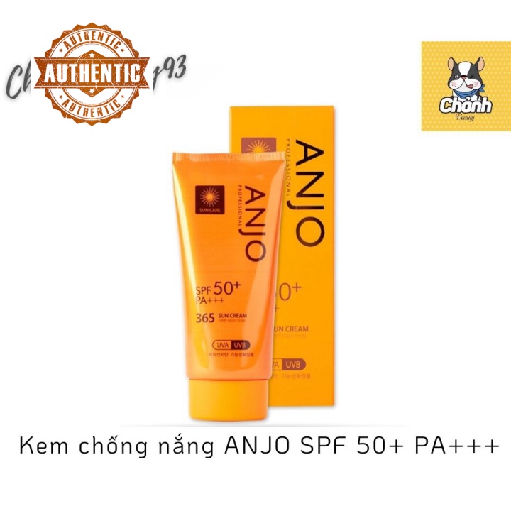 Kem chống nắng Anjo Professional SPF50+ PA+++ 365 Sun cream 70g
