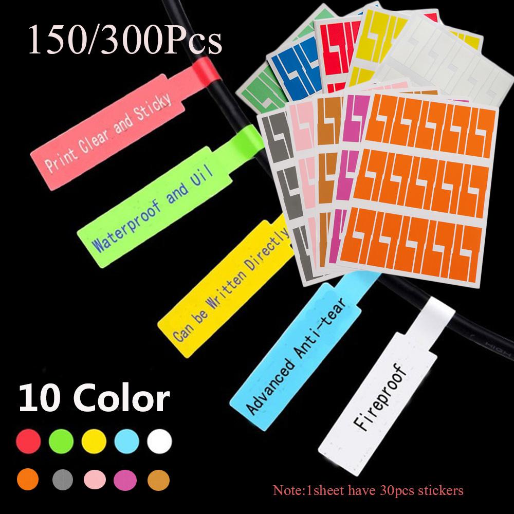 Set 150 / 300 Nhãn Dán Đánh Dấu Dây Cáp Chống Thấm Nước Tiện Lợi
