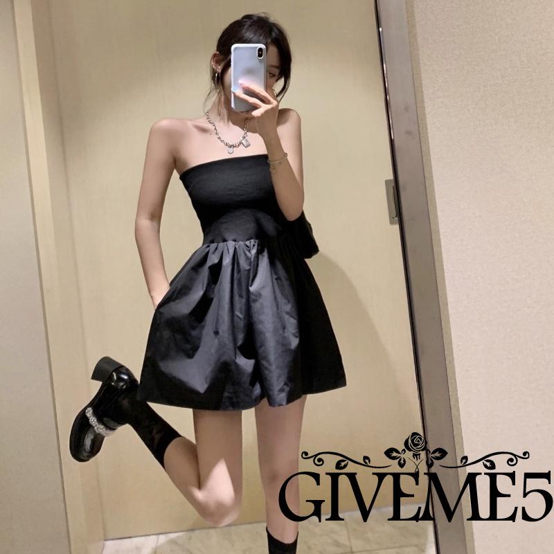 Bộ Áo Liền Quần Cổ Thuyền Ống Rộng Màu Trơn Thời Trang Cho Nữ (Trắng/Đen)