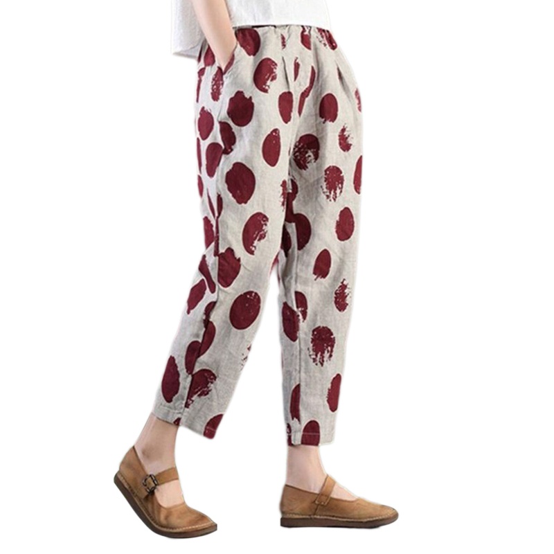 Quần Thụng Ống Rộng In Họa Tiết Phong Cách Bohemian Thanh Lịch Dành Cho Nữ