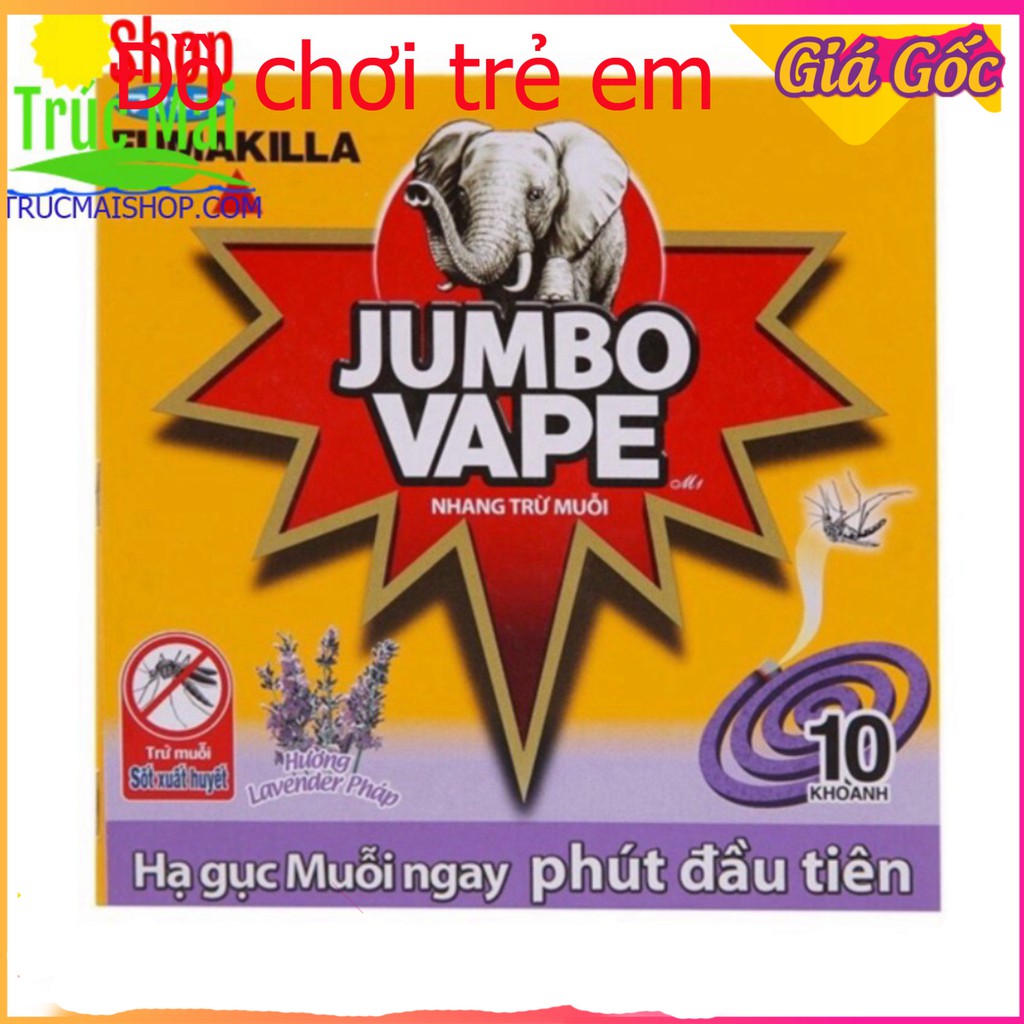 [Giá Xưởng] Hương thơm diệt muỗi Jumbo ( hộp 10 khoanh)