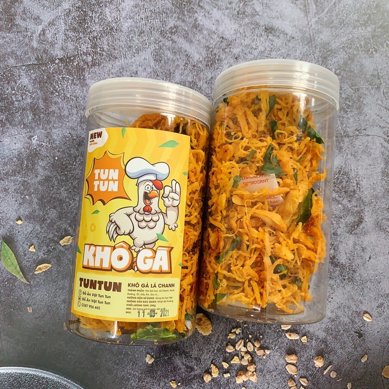 Khô gà lá chanh xé sợi loại ngon, hũ pet 250g | TunTun - Thế Giới Đồ Ăn Vặt - Đồ Ăn Vặt Hà Nội | BigBuy360 - bigbuy360.vn
