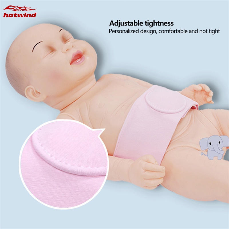 Hw (Hàng Mới Về) Set 2 Đai Quấn Bụng Thoáng Khí Bảo Vệ Rốn Cho Bé Sơ Sinh