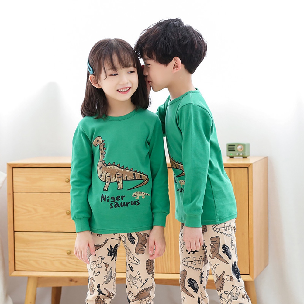 Đồ Ngủ Trẻ Em đồ Ngủ Cotton Baju Tidur Budak Set đồ Ngủ Hoạt Hình Bé Trai đồ Ngủ Trẻ Em