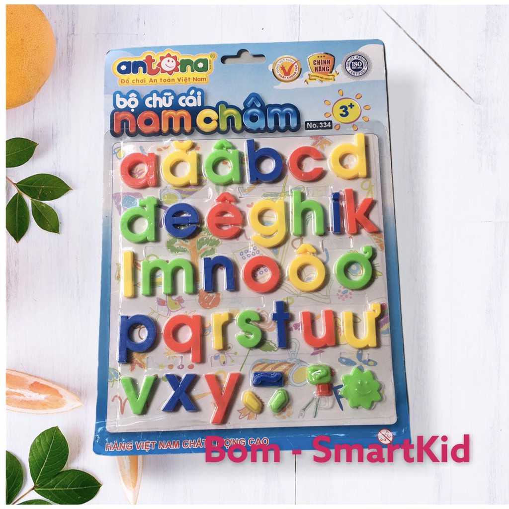 Bộ chữ cái thường nam châm giúp cho Bé học chữ cái dễ dàng hơn - Hàng Anto Chính hãng
