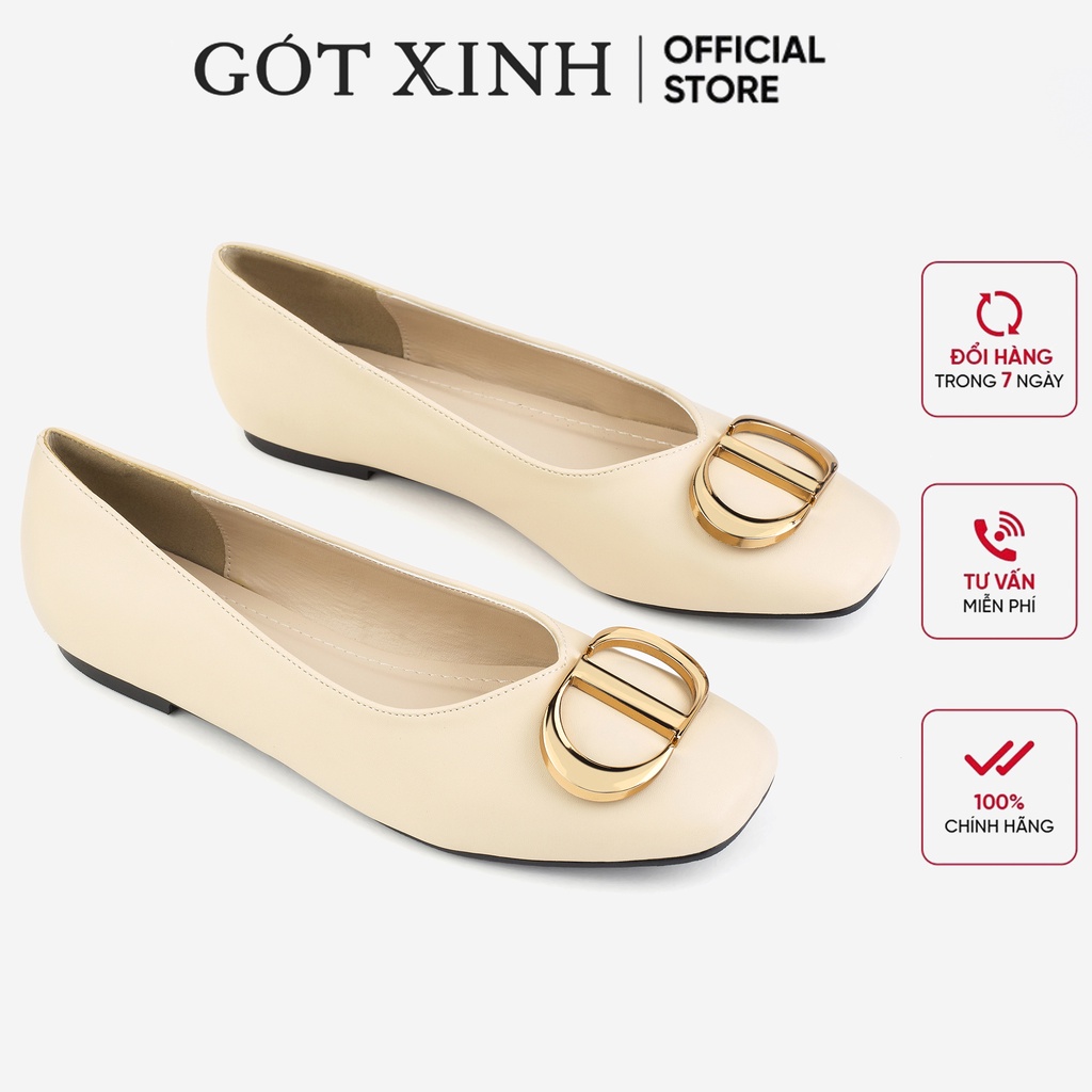 Giày búp bê GÓT XINH B1 da mờ đế bệt