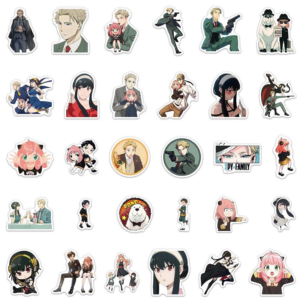 Augustine Spy X Nhãn Dán Họa Tiết Anime Nhật Bản Trang Trí Sổ Tay DIY