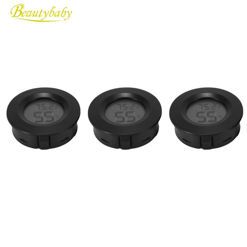 Set 3 Dụng Cụ Đo Độ Ẩm Màn Hình LCD Kỹ Thuật Số Cho Phòng Trẻ Em Trong Nhà Và Ngoài Trời
