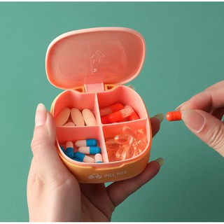 Hộp pill box mini 4 ngăn