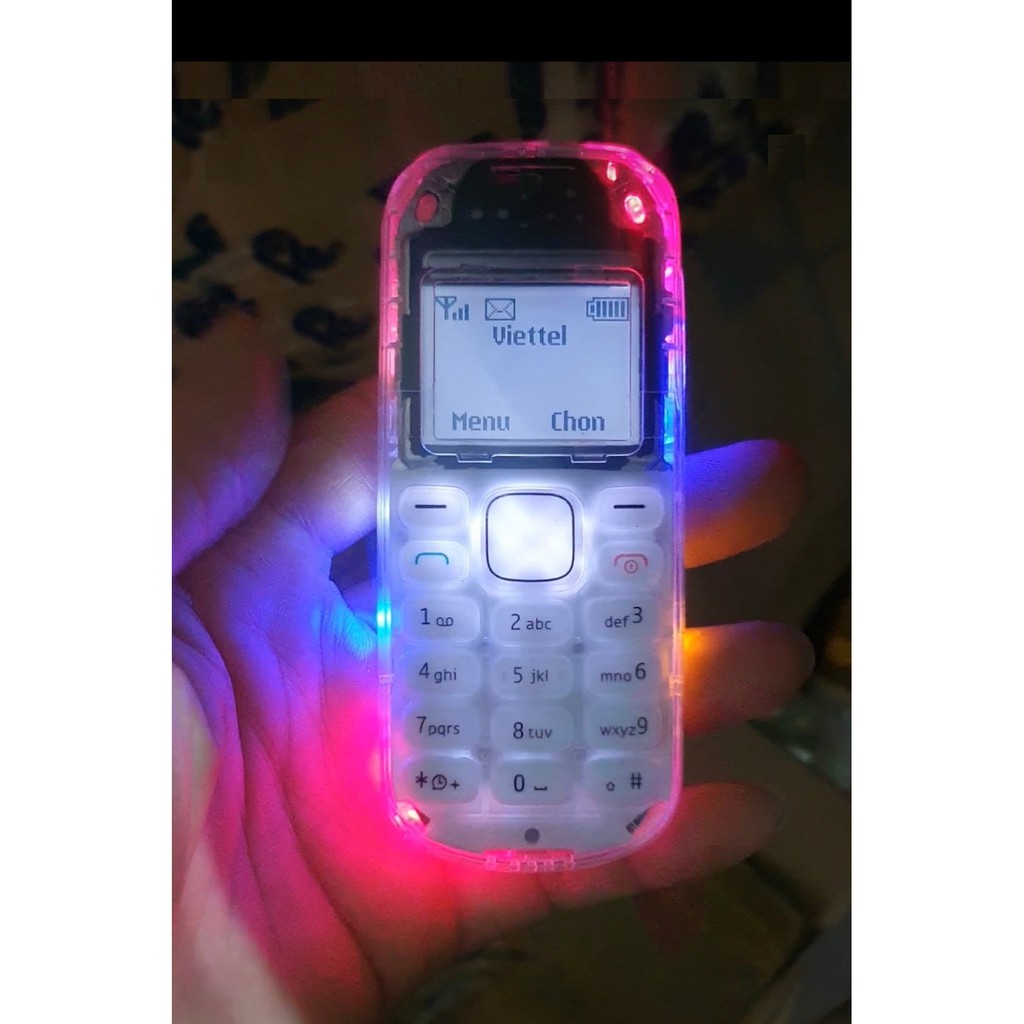 Điện thoại Nokia 1280 Độ 10 Bóng Nháy + 1 Bóng Led 7 Màu RGB Được Chọn Phụ Kiện